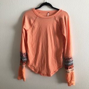 Free People In The Mix Cuff thermal top desert